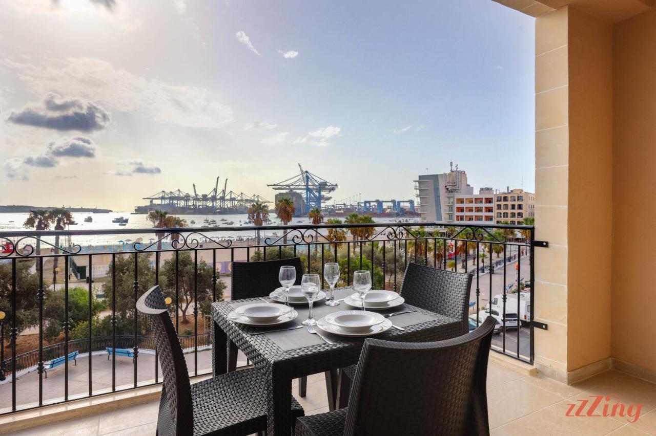 Luxurious Duplex Seafront Apt W Amazing Sea Views Birżebbuġa Eksteriør bilde